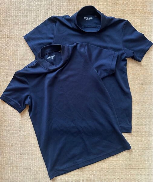 s.a.gear 野球 アンダーシャツ 練習着 ユニフォーム 120 ネイビー 2枚セット ベースボール 半袖 丸首