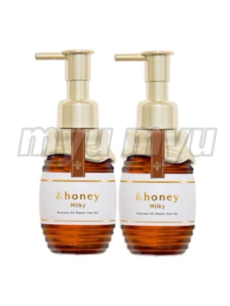 &honey アンドハニー ミルキープレシャスEXリペア ヘアオイル 105ml 2点セット