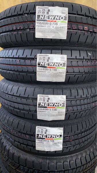 全国送料込み【日本製 2025年製 155/65R13 ブリヂストン NEWNO(ニューノ) 新品タイヤ】4本セット 17600円