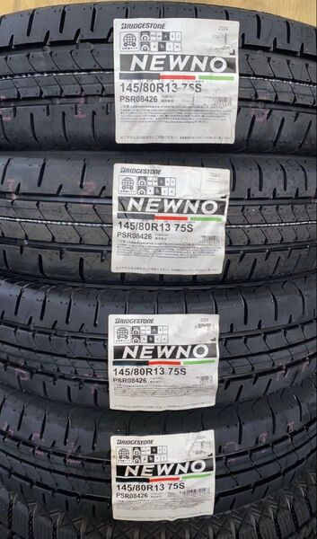 全国送料込み価格【2025年製 145/80R13 ブリヂストン NEWNO(ニューノ) 新品タイヤ)4本セット 17000円