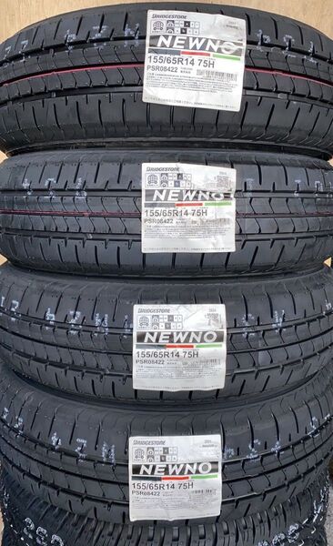 全国送料込み【日本製 2025年製 155/65R14 ブリヂストン NEWNO(ニューノ) 新品タイヤ】4本セット 17600円