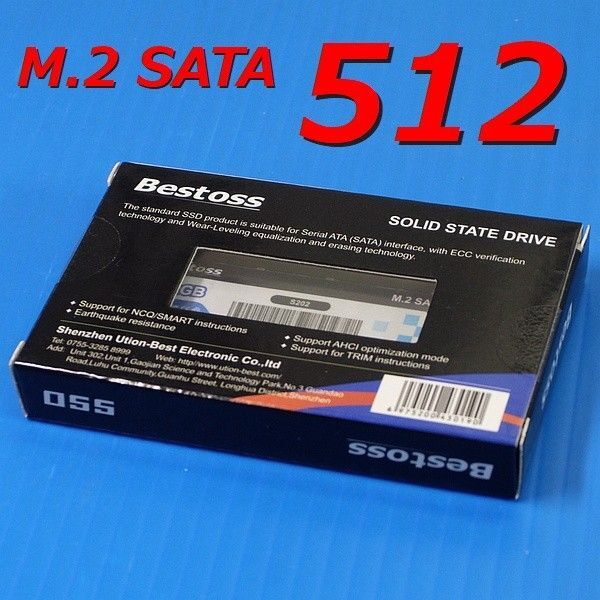【SSD 512GB】Bestoss S202 M.2 SATA NGFF