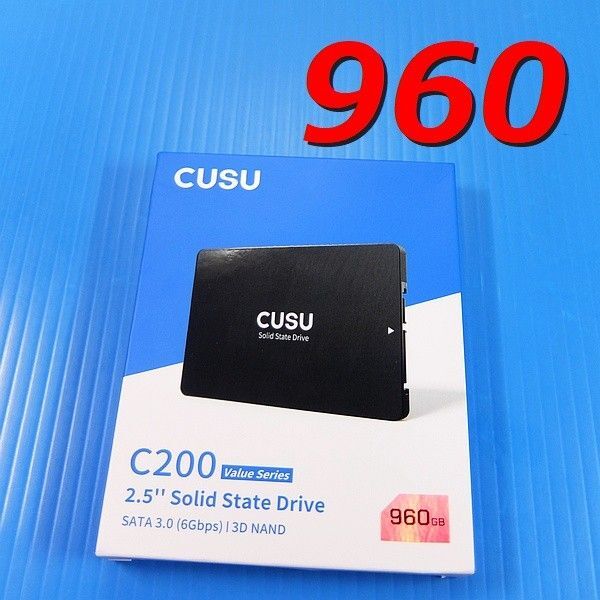 【SSD 960GB】CUSU C200 2.5インチ SATA