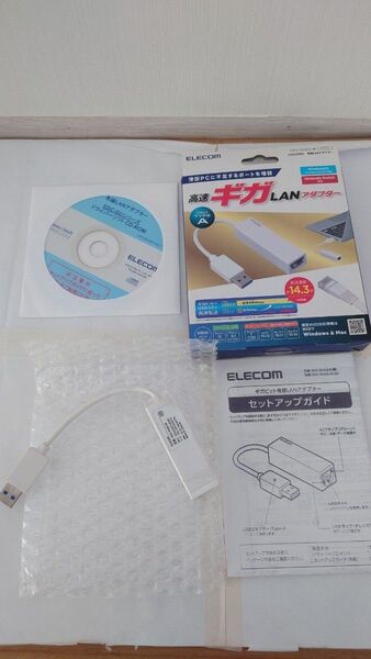 ELECOM 高速ギガLANアダプター EDC-GUA3ーW