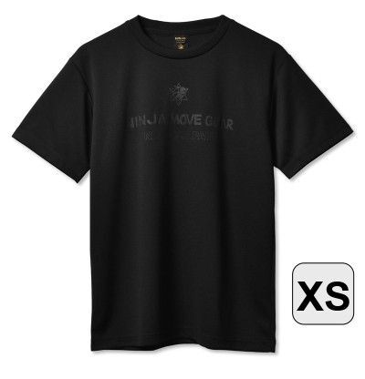 パワーアップ シャツ (黒XS) ニンジャムーブギア リライブシャツ+αの機能 レディース・メンズ兼用