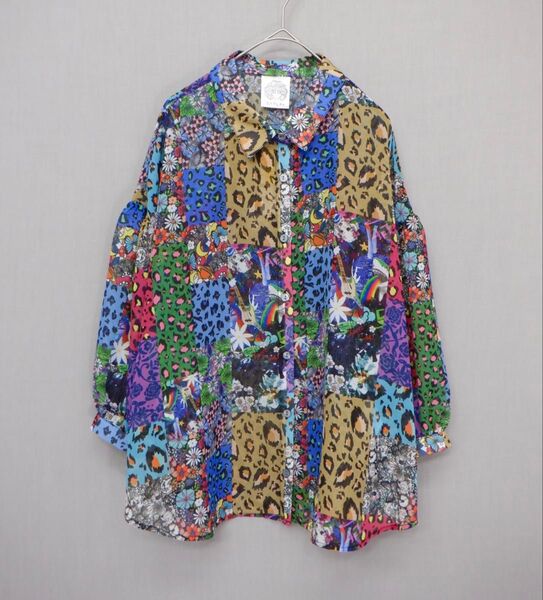 3柄展開シフォンシャツ