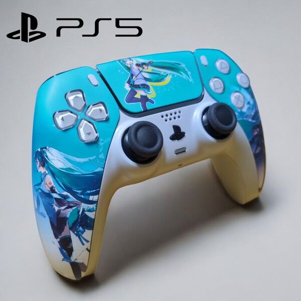 PS5 DualSense カスタム シェル新品 純正 コントローラー 初音ミク