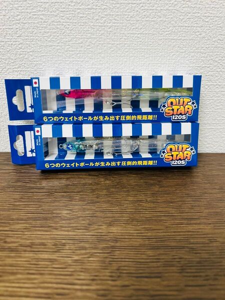 ④ ブルーブルー アウトスター120s ピンクチャートクリア キラキラシラス