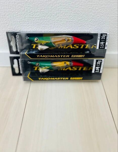 シマノ タコマスター フラッシュブースト 3.5号 ミドキンアカ 2本