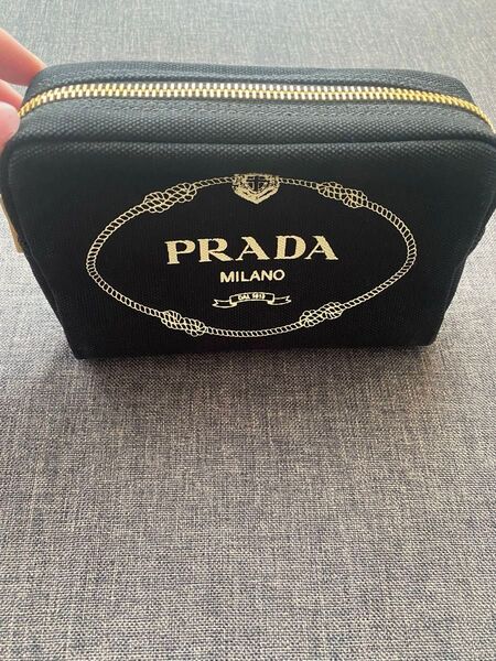 PRADA プラダ ポーチ キャンバス カナパ ロゴ