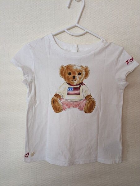 Tシャツ ポロベア 白