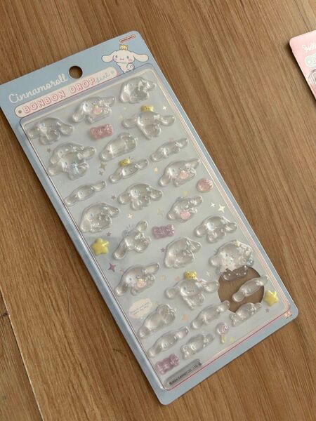 シナモン ドロップシール シナモロール ボンボンドロップシール サンリオ 立体シール