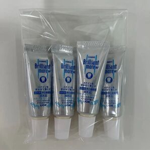 ライオン ナチュラルペパーミント ブリリアントモア ミニチューブ 美白 SP-T ダブル 歯磨き粉 新品