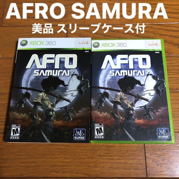 【紙ケース付美品】 XBOX360 AFRO SAMURAI アフロサムライ 北米版
