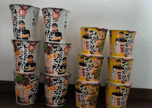 【12個】NISSIN 新みそきん 濃厚味噌 みそきんメシ ラーメン