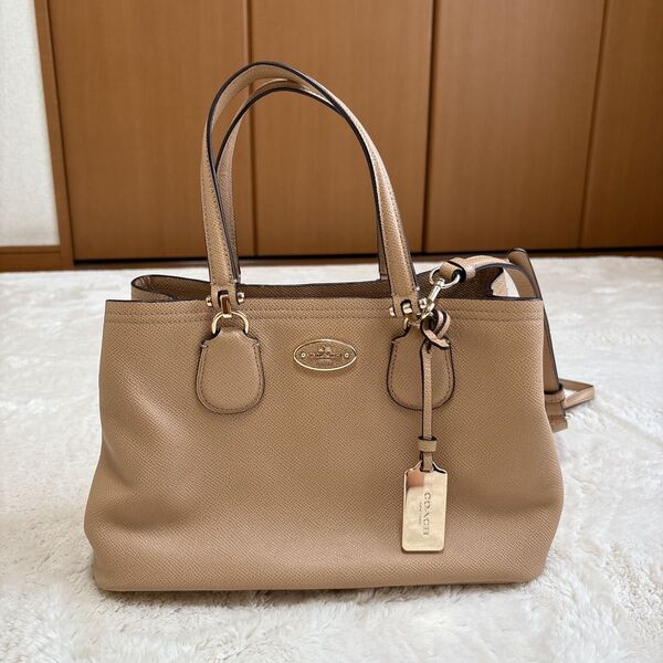 COACH レザー ハンドバッグ ショルダーバッグ 2way バッグ 斜め掛け コーチ トートバッグ