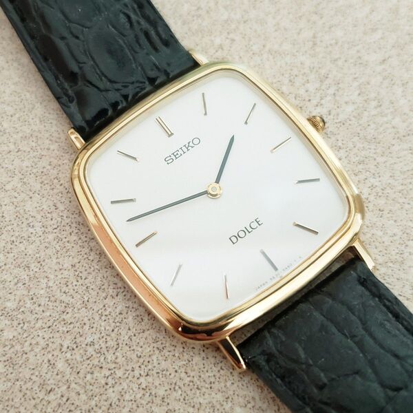 店舗展示品 SEIKO DOLCE セイコー ドルチェ 5E30-5A60 18KT 腕時計 クォーツ 稼働品 電池交換済 現状品