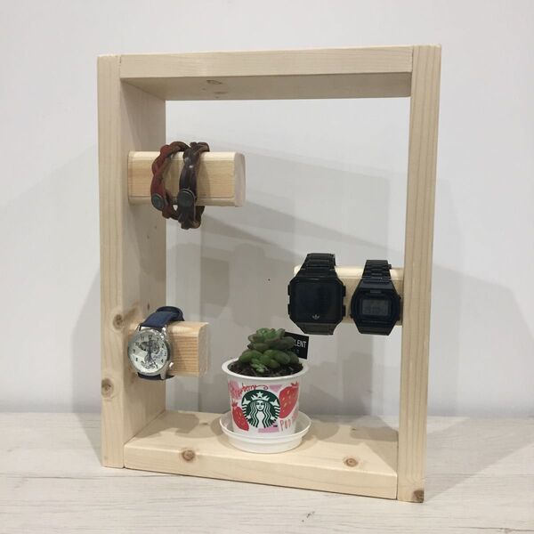 アクセサリーケース2 腕時計ディスプレイ収納 キーケース 玄関収納