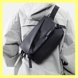 【値下げ中】 新品 人気 ショルダーバッグ ボディバッグ ブラック 防水加工 ナイロン アウトドア 斜めがけ バッグ ファッション