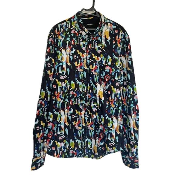 Desigual デシグアル 長袖シャツ カラフル 柄物