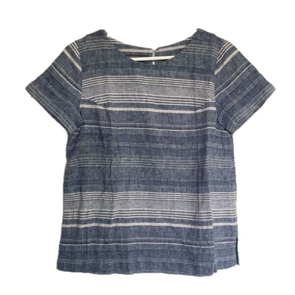 LAURA ASHLEY ローラアシュレイ 麻 コットン Tシャツ