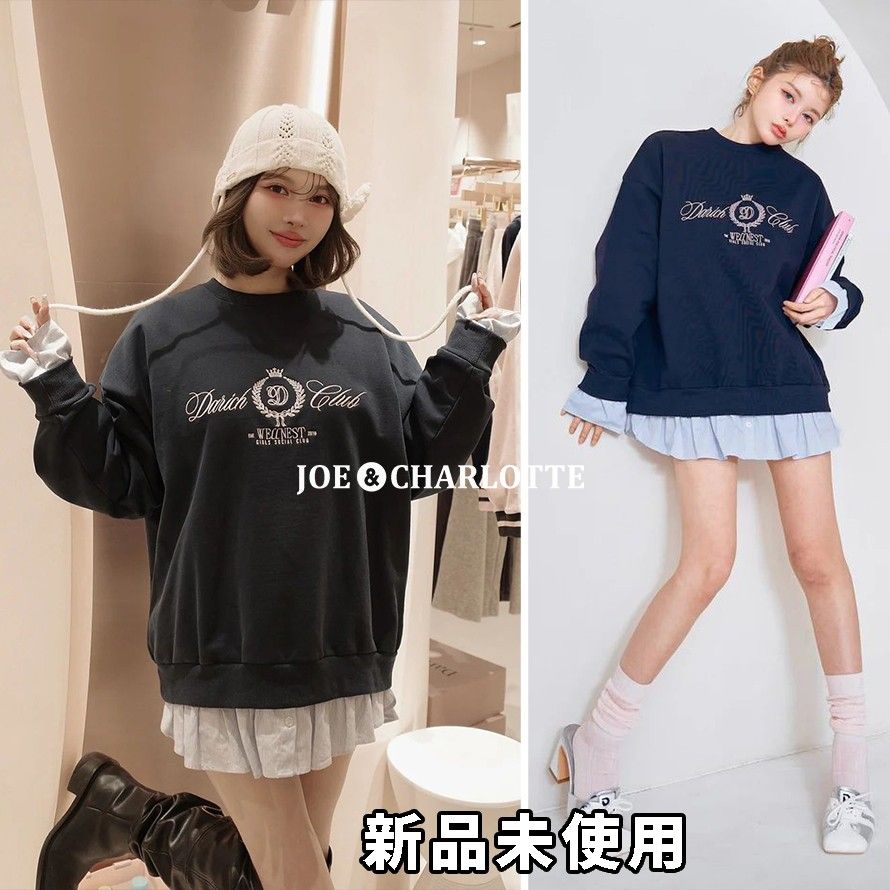 ダーリッチ Darich Clubスウェットトップス NVY ネイビー しゃる