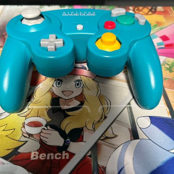 ゲームキューブコントローラー エメラルドブルー