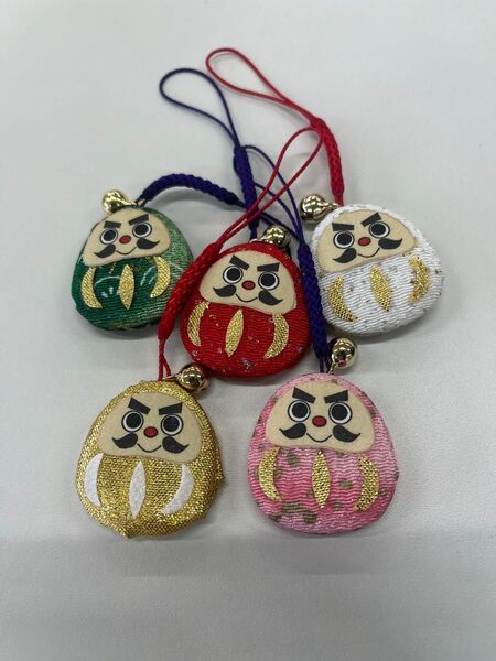だるま 根付 ストラップ キーホルダー 5個セット まとめ売り