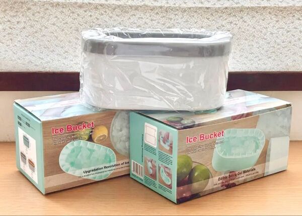 【未使用・バラ売り可】フタ付き製氷皿2点セット 製氷器 製氷機 アイストレー