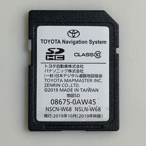 TOYOTA トヨタ 純正ナビ NSCN-W68/NSLN-W68 地図SDカード 2019年