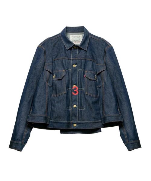 sacai x LEVI'S Men's Denim Jacket "Indigo" size 3