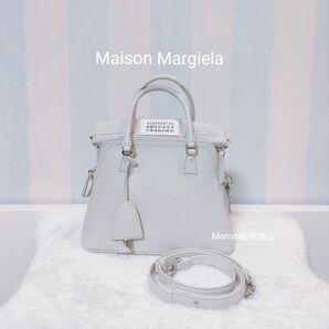 メゾンマルジェラ(Maison Margiela) 5AC ミニ バッグ☆極美品☆ホワイト