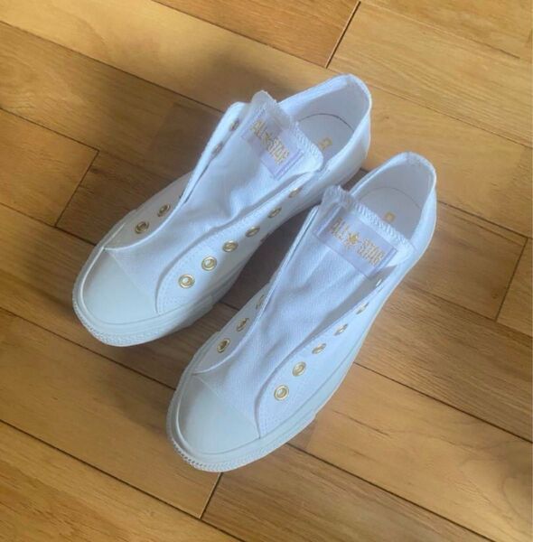 CONVERSE ALL STAR スリップオン スニーカー ホワイト 24.5cm