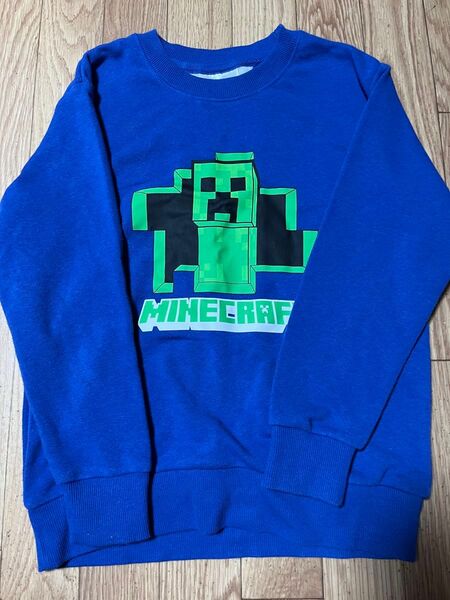 マイクラ クリーパー裏毛トレーナー140 マインクラフト