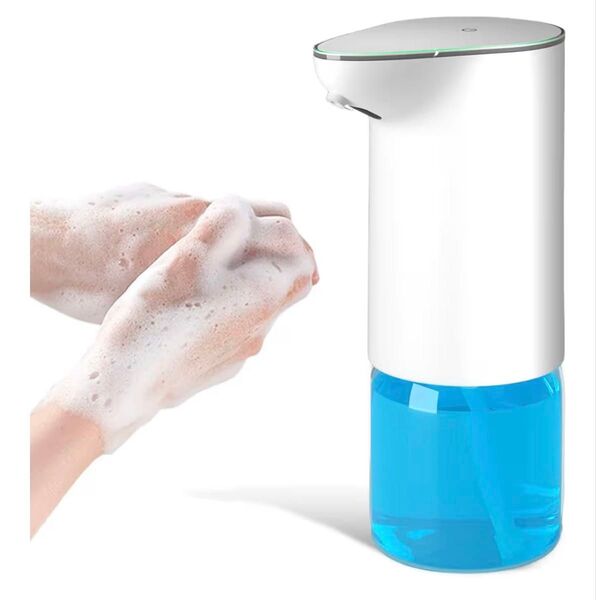 ソープディスペンサー ハンドソープ 自動 泡 吐出量2段階調 500ml IPX4防水 type-c充電式 半透明ボトル 泡タイプ