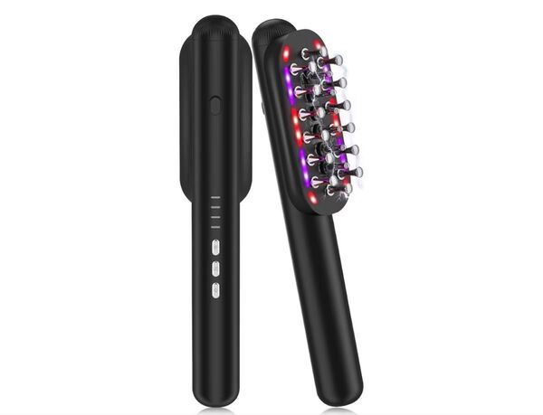 電気ブラシ ems ブラシ 電動頭皮ブラシ ems RF EP 微電流 乾湿両用 LED機能付き 4つのモード Type-C充電式