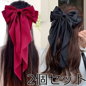 2本セット 大人気 リボン弓ヘアクリップ 弓のヘアピン 綺麗弓ヘアアクセサリー 2点入バレッタ