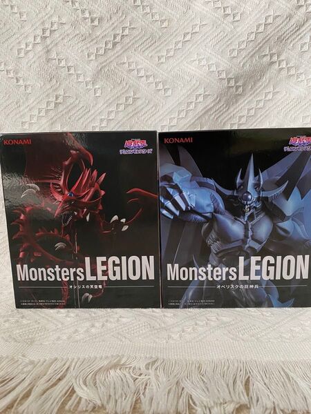 遊戯王 Monsters LEGION オシリスの天空竜&オベリスクの巨神兵 フィギュア
