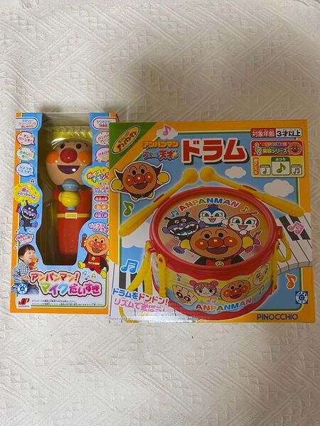 アンパンマン!マイクだいすき&アンパンマン うちの子天才 ドラム おもちゃセット