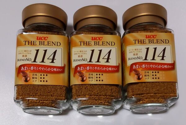 ザ・ブレンド 114 瓶 90g 3個セット UCC インスタントコーヒー THE BLEND