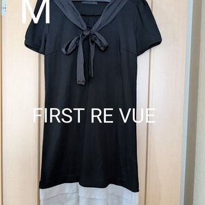 【FIRST RE VUE】ワンピースチュニック ブラック M