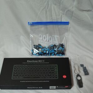 Keychron K3V2 青軸 クリア軸 換装済み