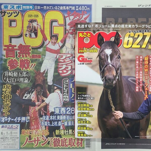 匿名!送料無料!POG2025~2026東スポ特別号ザッツPOG2つセット!!