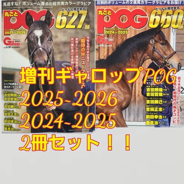 匿名!送料無料!POG2025~20262024~2025 2冊セット!!