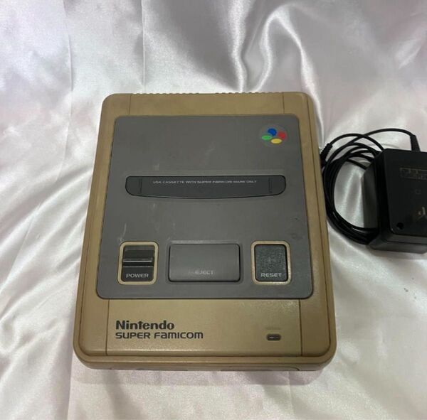 スーパーファミコン本体 ACアダプター 本体のみ Nintendo レトロゲーム 任天堂 スーファミ ジャンク 通電確認済み
