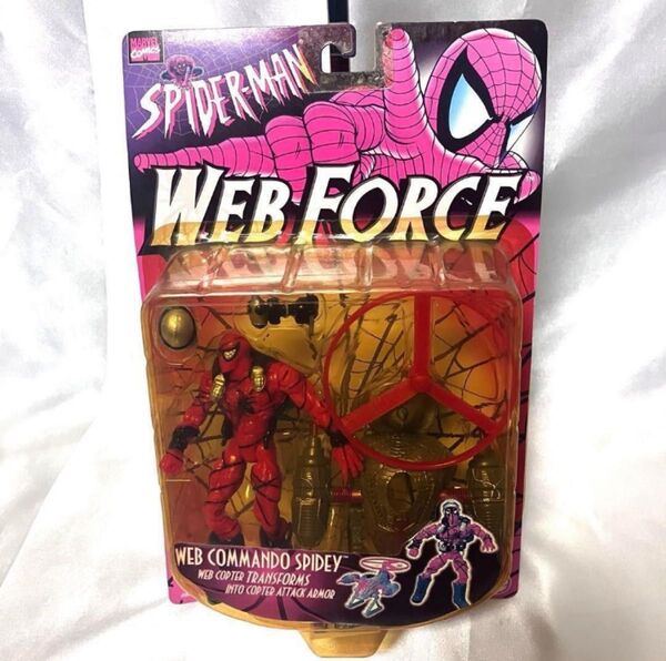トイビズ スパイダーマン ウェブコマンドスパイディ 6インチ TOYBIZ 96年 Toybiz SPIDERMAN 未開封