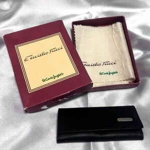 EmidioTucci エミディオ・トゥッチ キーケース スペイン 高品質 スペインブランド 紳士服ブランド ブラックレザー