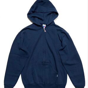 RUSSELL ATHLETIC ラッセル スエット ジップパーカー フーディー 90s ユースサイズ ネイビー 中古