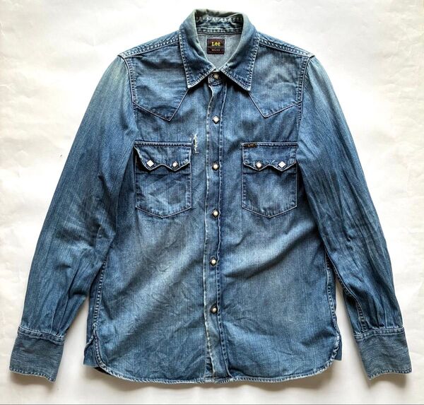 Lee × BEAMS リー ビームス デニム ウエスタンシャツ 長袖 Denim デニムシャツ Mサイズ 中古