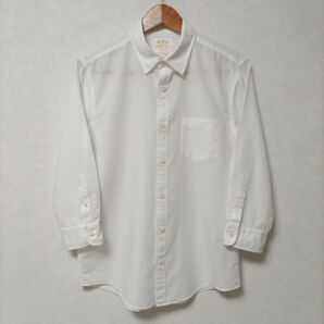 【極美品】NANO UNIVERSE メンズ 七分袖 リネン レギュラーカラーシャツ L ホワイト